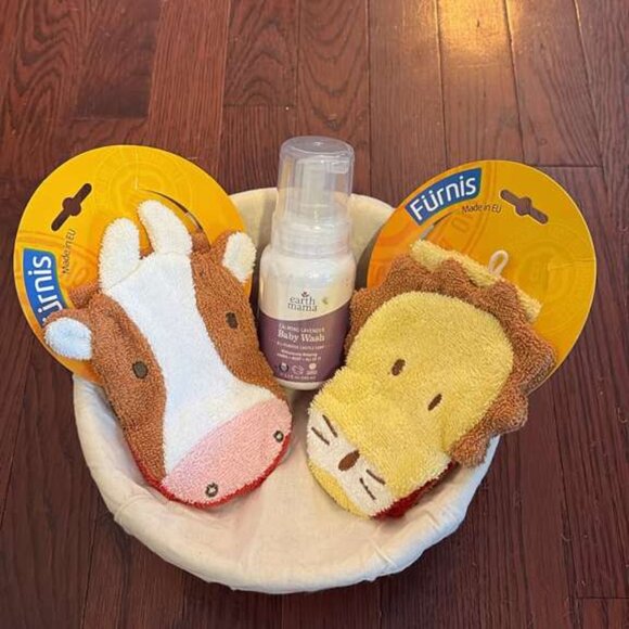 FÜRNIS Animal Wash Mitt Set for Baby/Toddler Bath Time SET - Picture 2 of 3